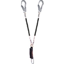 Kaya Safety Çift Kol Şok Emicili Braided Lanyard E-3 B Serisi