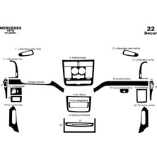 meriç cockpit design Meriç® Mercedes Vito Ön Torpido Kaplama Maun 22 Parça 2006-2016