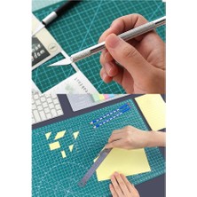 Artlantis Kretuar Bıçağı 5 Yedek Bıçaklı 1 Paket Hobi Maket Tasarım Neşteri Çelik Alaşımlı Paslanmaz Hassas Kesim Bıçağı 25 Dereceli