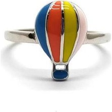 Pier Gümüş Renkli Gümüş Balon Yüzük