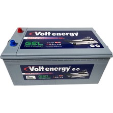 Volt Energy 12 V 200 Amper Deep Cycle Marin Jel Nanocarbon Akü(Üretim Tarihi 2024)