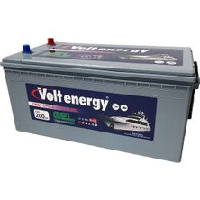 Volt Energy 12 V 200 Amper Deep Cycle Marin Jel Nanocarbon Akü(Üretim Tarihi 2024)