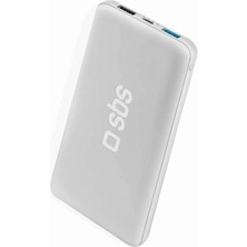 Sbs Intelligent Fast Charge 10.000MAH 2xusba Çıkışlı Powerbank Beyaz