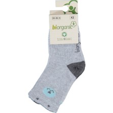 Bibaby Biorganic Cute Bear 2'li Çorap 68378 Mint