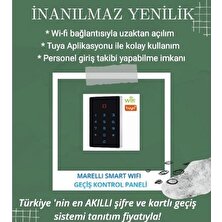 Alan Şanslı Marelli MRL12-WIFI Smart Wifi Bağlantılı Cep Telefonuyla Açılabilen Kart ve Şifreli Geçiş Giriş Sistemi Ünitesi