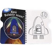 Magic Water Painting Uzay ve Astronot Özel Sulu Kalem ile Sihirli Boyama Kitabı