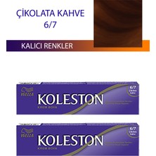 Wella Koleston 2 Adet Single Tüp Boya Saç Boyası Çikolata Kahve 6/7