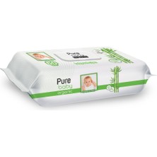 Pure Baby Organik Bambu Özlü Islak Havlu 60 Yaprak