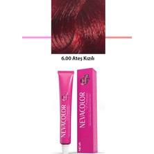 Neva Color Premium 6.00 A-Teş Kızılı - Kalıcı Krem Saç Boyası 50 G Tüp