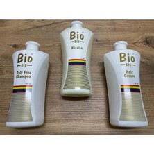 Bio Sis Brezilya Fönü 3'lü Kutulu Set Keratin + Saç Kremi + Tuzsuz Şampuan Düz ve Işıltılı Saçlar Botox