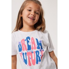 Lee Cooper Elısa Kız Çocuk O Yaka T-Shırt Off White