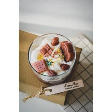 Ersu Store Kakao Kokulu Aromaterapi Kahve Parçacıklı Hediyelik Cupcake Mum