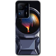 MRC İletişim Xiaomi Mi Mix 4 Kılıf Hd Desen Baskılı Arka Kapak - Astronot