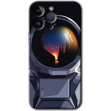 MRC İletişim iPhone 14 Pro Max Kılıf Hd Desen Baskılı Arka Kapak - Astronot