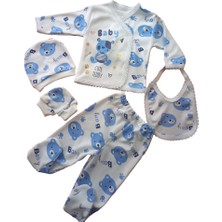 Hece Bebe Sevimli Ayıcık 5 Parça Yenidoğan Hastane Çıkışı