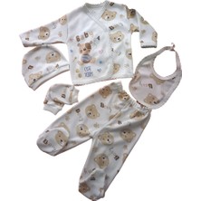 Hece Bebe Sevimli Ayıcık 5 Parça Yenidoğan Hastane Çıkışı