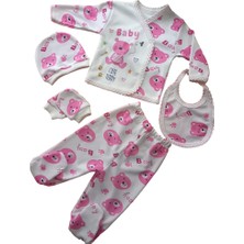 Hece Bebe Sevimli Ayıcık 5 Parça Yenidoğan Hastane Çıkışı