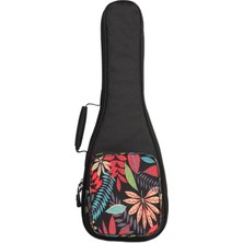 Perfk Soprano Konser Tenor Su Geçirmez Sırt Çantası 26INCH Siyah Için Seyahat Ukelele Taşıma Çantası (Yurt Dışından)