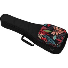 Perfk Soprano Konser Tenor Su Geçirmez Sırt Çantası 26INCH Siyah Için Seyahat Ukelele Taşıma Çantası (Yurt Dışından)