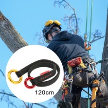 Eruen 2pcs Arborist Sürtünme Tasarrufu Kamp Yürüyüş Kaya Tırmanma Kampı Cambium Koruyucu Siyah 120CM Turuncu 90CM (Yurt Dışından)