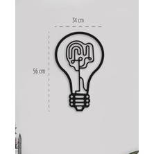 Rarart Concept Bulb Metal Tablo -Modern Duvar Tablosu