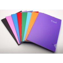 Keskin Color A4 60 Yaprak Çizgili Plastik Kapaklı Tel Dikiş Cool Defter (4 Adet)