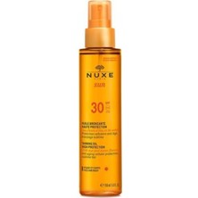 Nuxe Sun Spf 30 Güneş Koruyucu Yüz ve Vücut Yağı 1