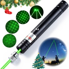 Tarez YL-301 Yeşil Lazer Pointer 100 Mw 10 Km Etkili Kalem Lazer (5 Başlıklı)