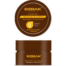 Bebak Kakao Özlü Bronzlaştırıcı Güneş Kremi 100 ml 0 Spf 2 Adet