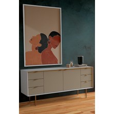 Özcanlar Çerçeve Çerçeveli Çoklu Tablo Çerçeveler Dekorasyon 50X 70 Ev Dekoru Konsept Tekli Çerçeve