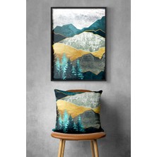 Özcanlar Çerçeve Çerçeve ve Kırlent  Dekoratif Kırlent Kılıfı  Yastık ve Çerçeve