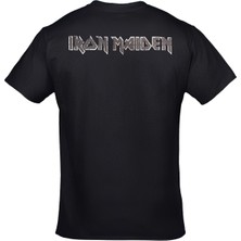 Orijin Tekstil Iron Maiden Number Of The Beast Ön Arka Baskılı Unisex Siyah Tshirt