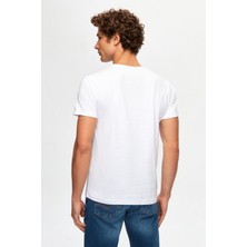 Twn Slim Fit Beyaz Düz Örgü T-Shirt 0EC148551755M