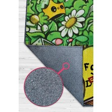 Homshtag Hayaller İptal Dokuma Tabanlı Yıkanabilir Dekoratif Graffiti Halısı