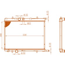 Peugeot Partner Y.M./307/206(UNİVERSAL) 1330.F4 1330.G3 1330.82 mt  380*538*22