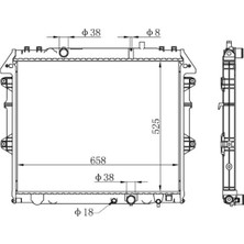 Toyota Hı-Lux 2.5/3.0td 05+ 164000L140 164000L160 mt  525*648*26