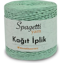 Spagetti Yarn Kağıt Ip Açık Mint El Örgü Ipliği