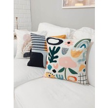 Körfez Kırlent Ilkbahar Yaz Temalı Kırlent Kılıfı 3'lü Set