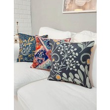 Körfez Kırlent Ilkbahar Yaz Temalı Kırlent Kılıfı 3'lü Set