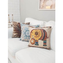 Körfez Kırlent Ilkbahar Yaz Temalı Kırlent Kılıfı 3'lü Set