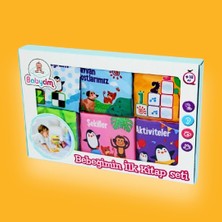 Qussine Bez Kitap Seti Bebeğimin Ilk Kitapçık Seti Hışırtılı Kitap Seti Yumuşak Kitap Seti Bebekler Için