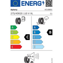 Aptany 275/45 R20 110V Xl Ra301 Suv Yaz Lastiği ( Üretim Yılı: 2023 )