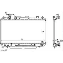 Toyota Rav 4 2.0i 00- 16400-28140 At  375*738*16