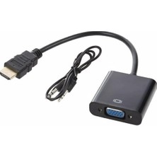 Hubstein HDMI To VGA Dijital - Analog Monitör Çevirici Dönüştürücü