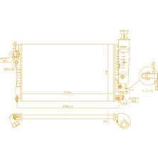 Peugeot 405-1.4/1.6/1.8/2.0/1.9D 92- 1301.G3 mt  610*358*26