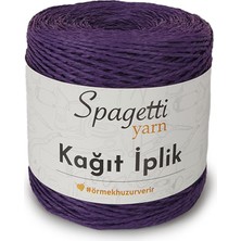 Spagetti Yarn Kağıt Ip Mor El Örgü Ipliği