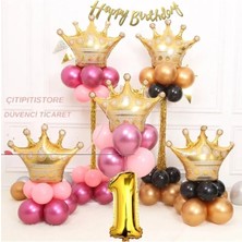 Çıtı Pıtı Store Kral Taçlı Balon Seti