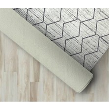 Carpettex Iskandinav Baklava Desenli Krem Pudra Rose Renkli Modern Halı Kaymaz Taban Makinada Yıkanabilir
