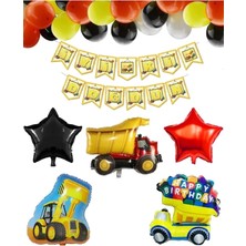 Çıtı Pıtı Store Inşaat Kepçe Kamyon Balon Seti