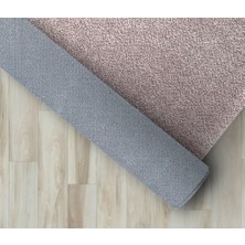 Carpettex Modern Desenli Bulanık Pudra Rose Halı Kaymaz Taban Yıkanabilir